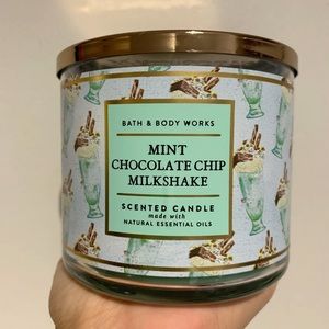 BBW Mint Chocolate Chip Milkshake Candle
